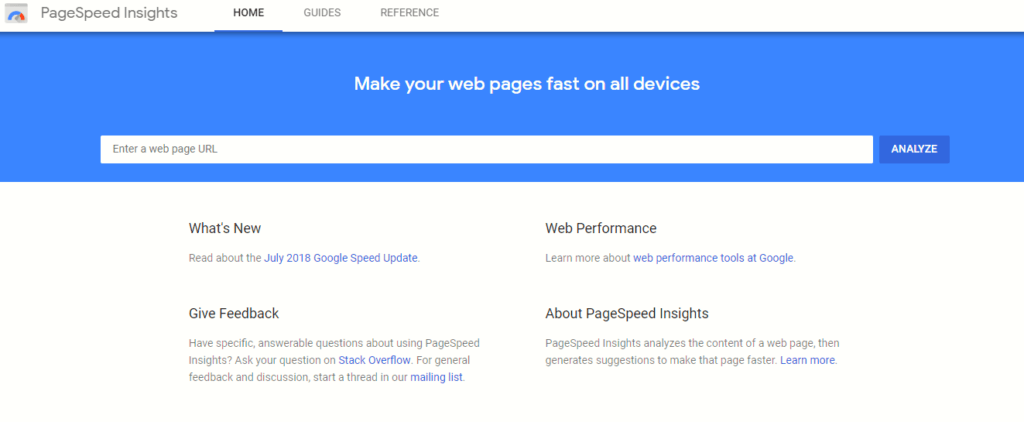 google pagespeed insights bigcommerce seo