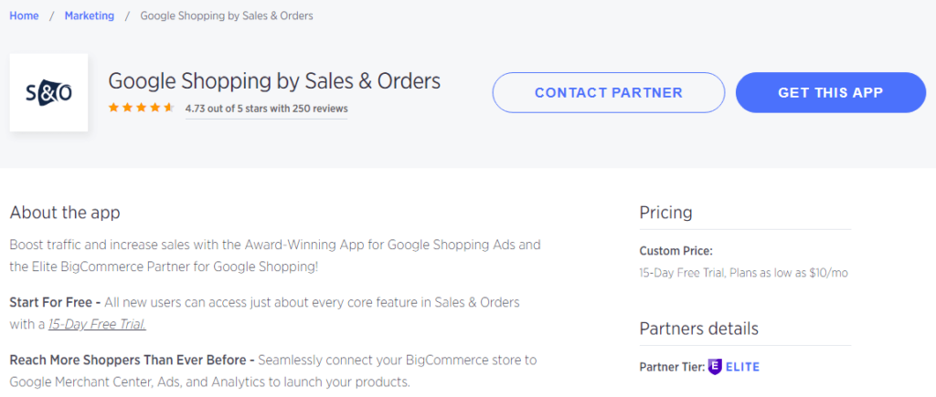google shopping bigcommerce bigcommerce apps