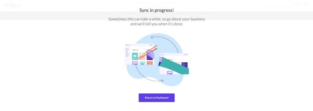 sync in progress sync content across stores