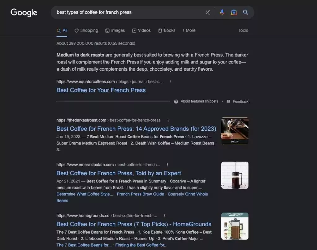 best types of coffee search shopify blog examples