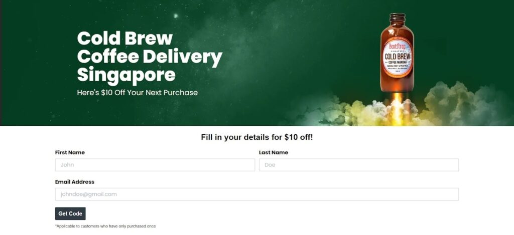 bootstrap delivery landing pages in shopify