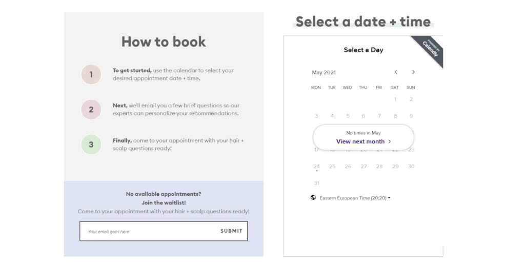 briogeo schedule landing pages in shopify