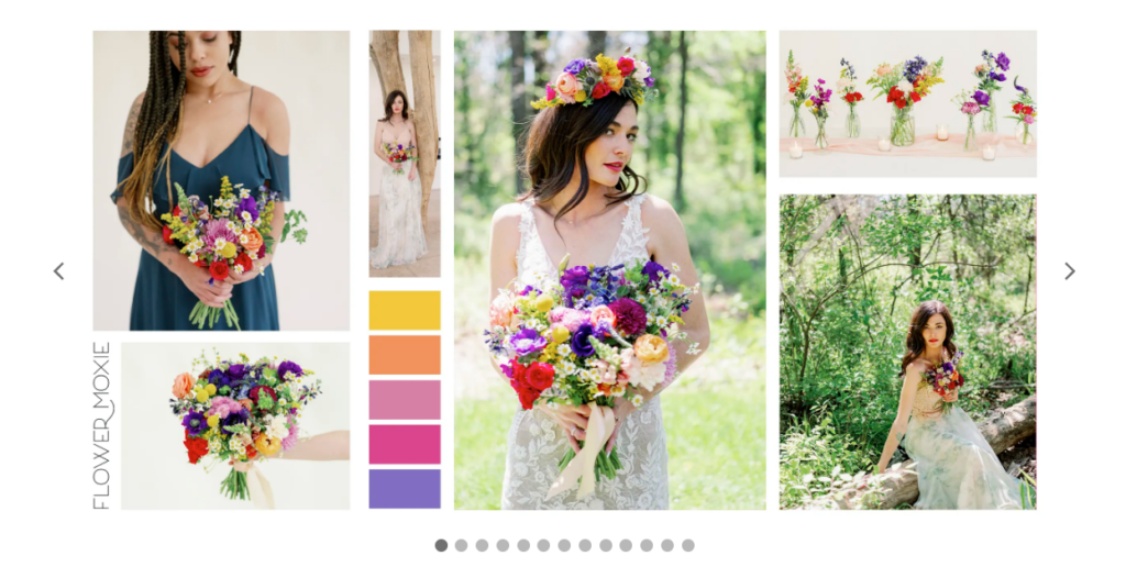 flower moxie header 2 ecommerce landing page examples