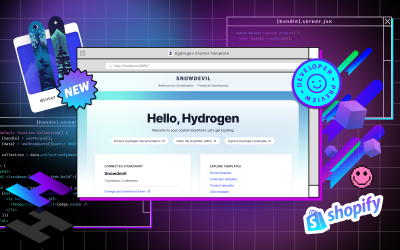 hydrogen starter template Shopify Hydrogen