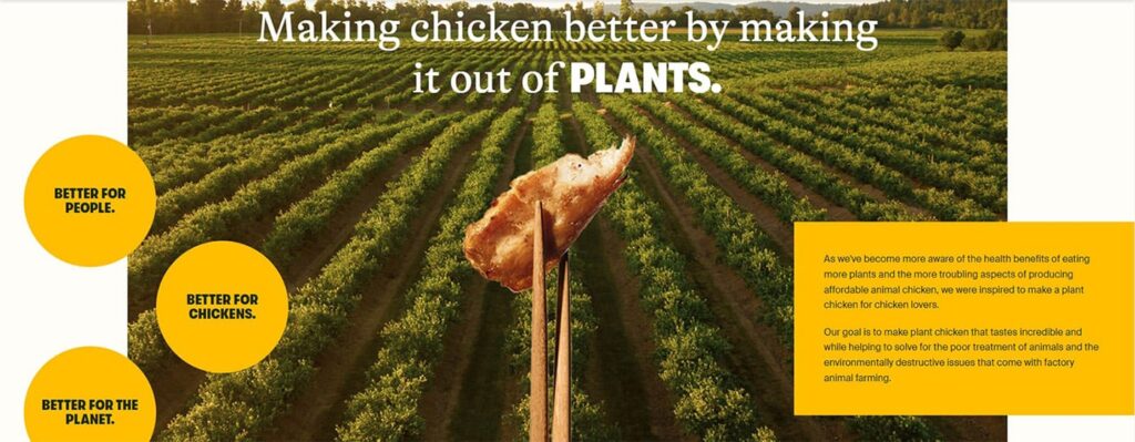 daring making chicken better about us page examples