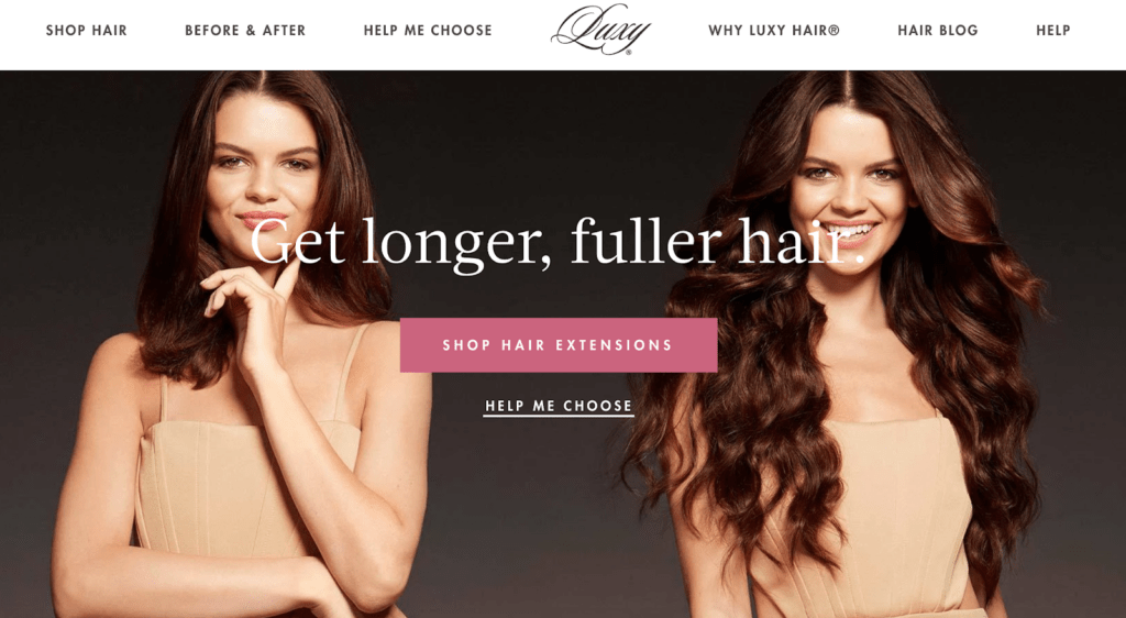 luxy hair website