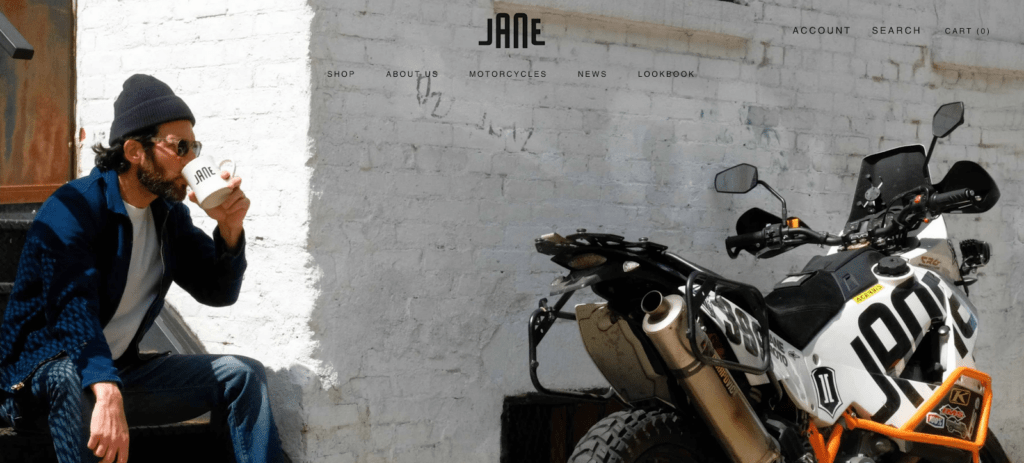 Jane Motorcycles website 