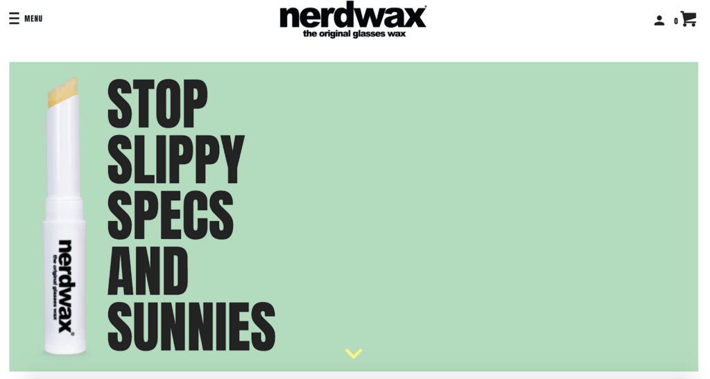 nerdwax website homepage