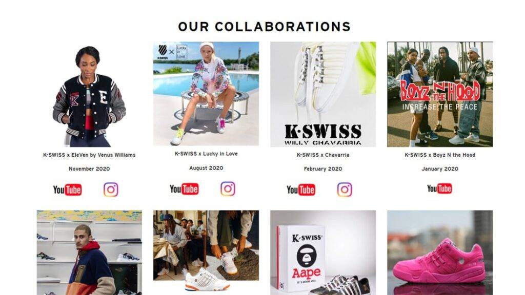 kswiss collabs about us page examples