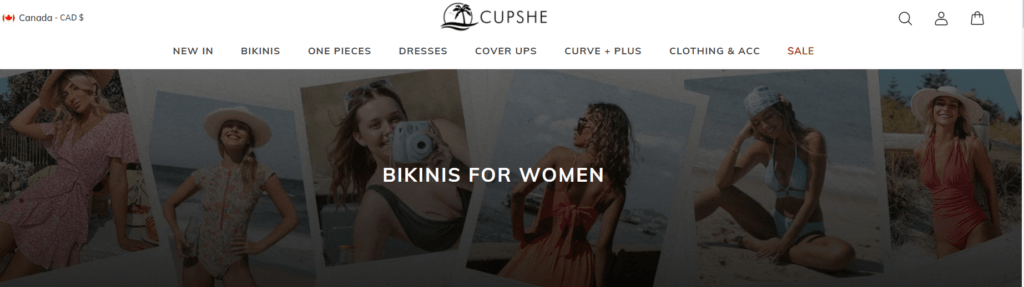 cupshe online store multichannel selling