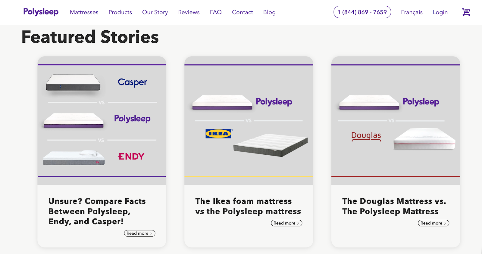 More product information on Polysleep and how it compares to its competitors