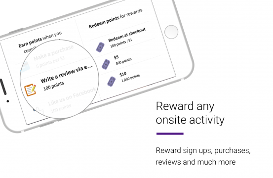 a screenshot of the LoyaltyLion rewards page