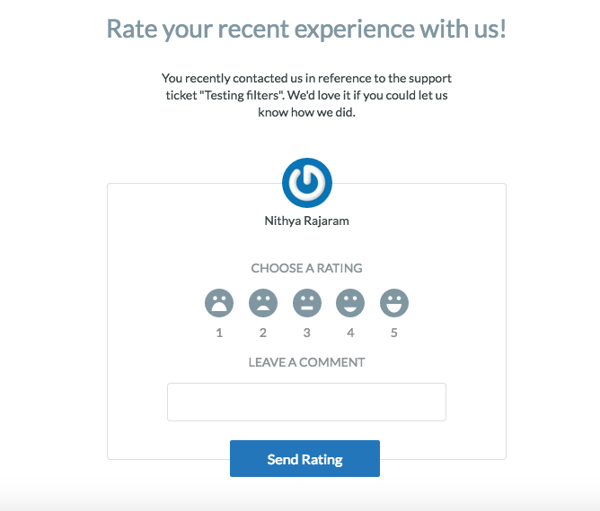 email inviting customer feedback