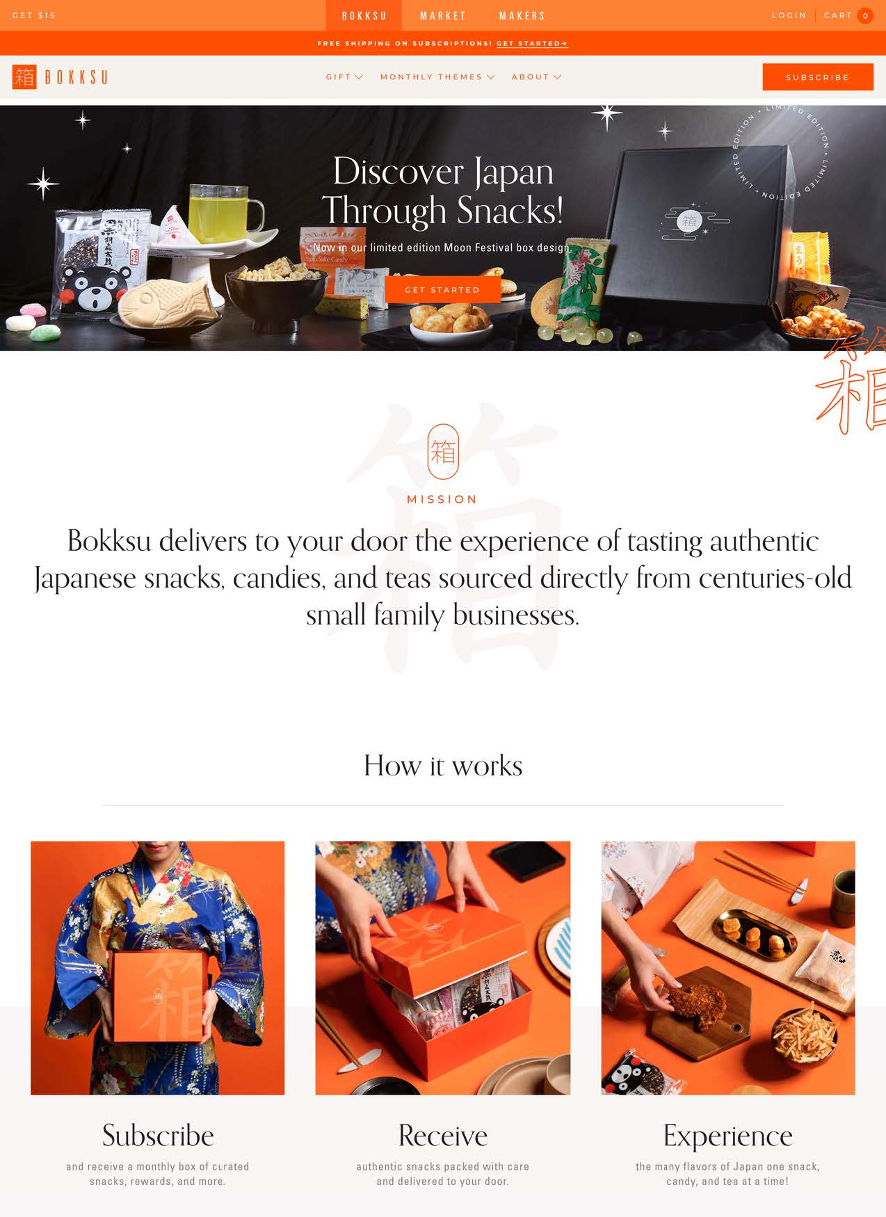 bokksu japanese snack brand one product shopify store