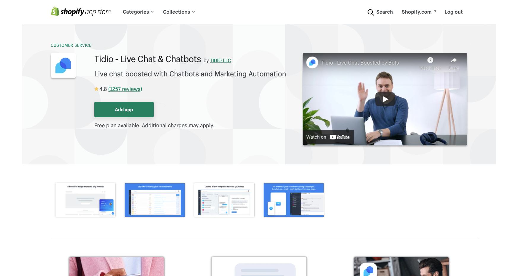 Shopify app: Helpdesk and live chat for online store 