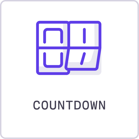 countdown element page builder