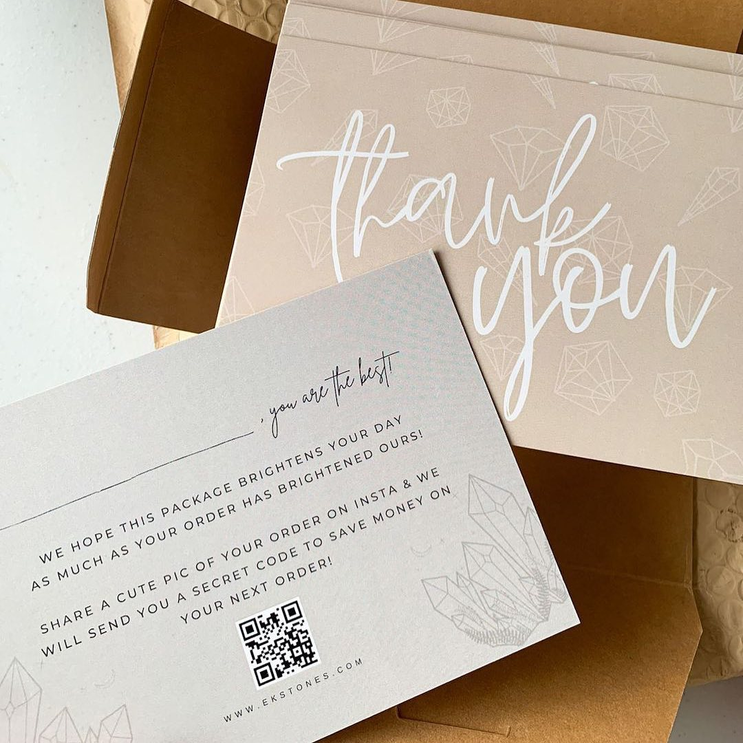 Blog - Unboxing and free graphic: Thank you cards for your shipment