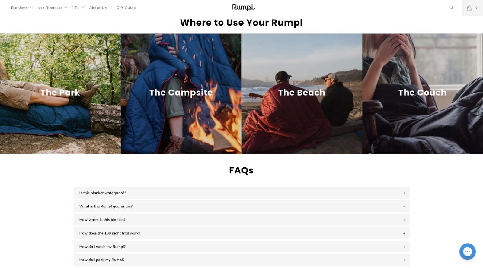 rumpl where to use and faqs section