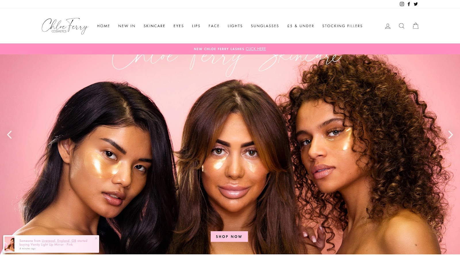 homepage chloe ferry cosmetics