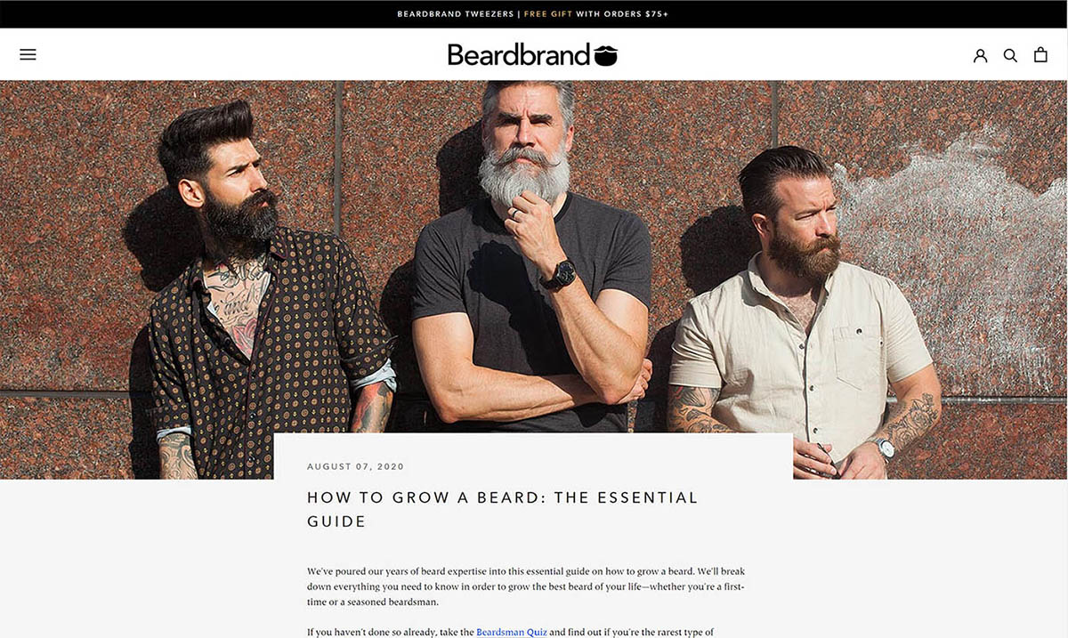 The blog on Beardbrand.com