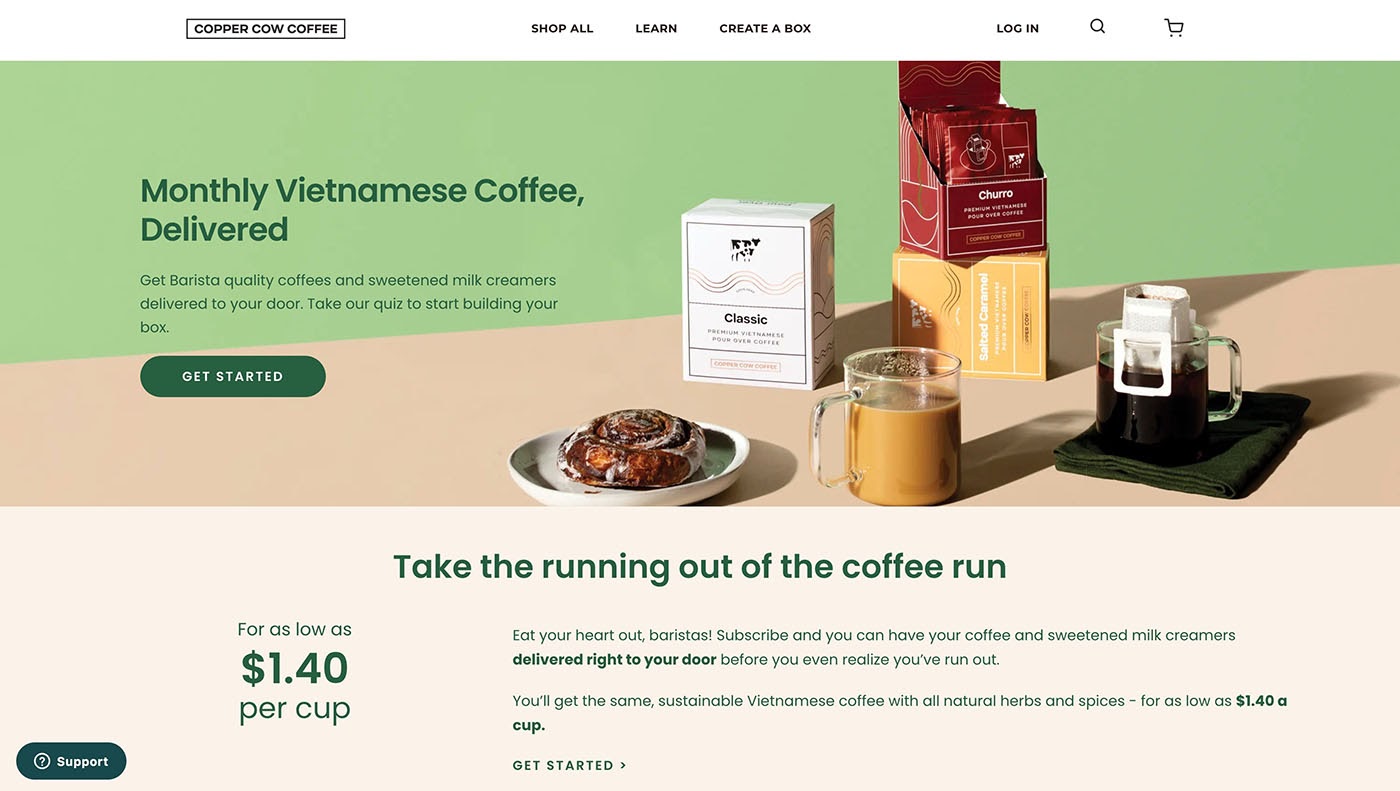 copper cow subscription coffee