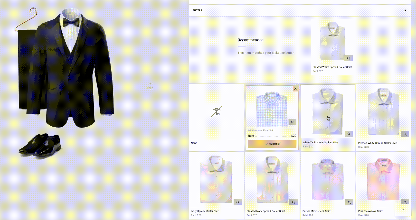 Generation Tux Home Try-On feature