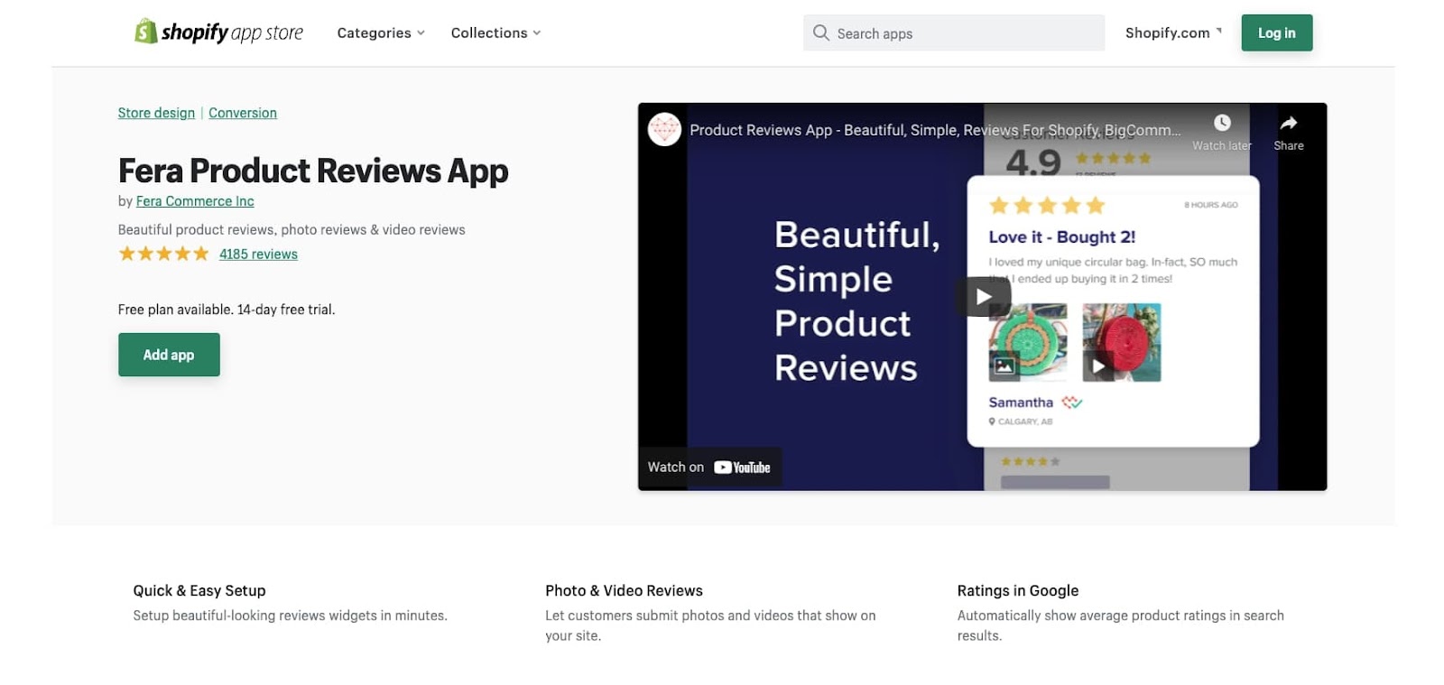 fera best shopify product review apps