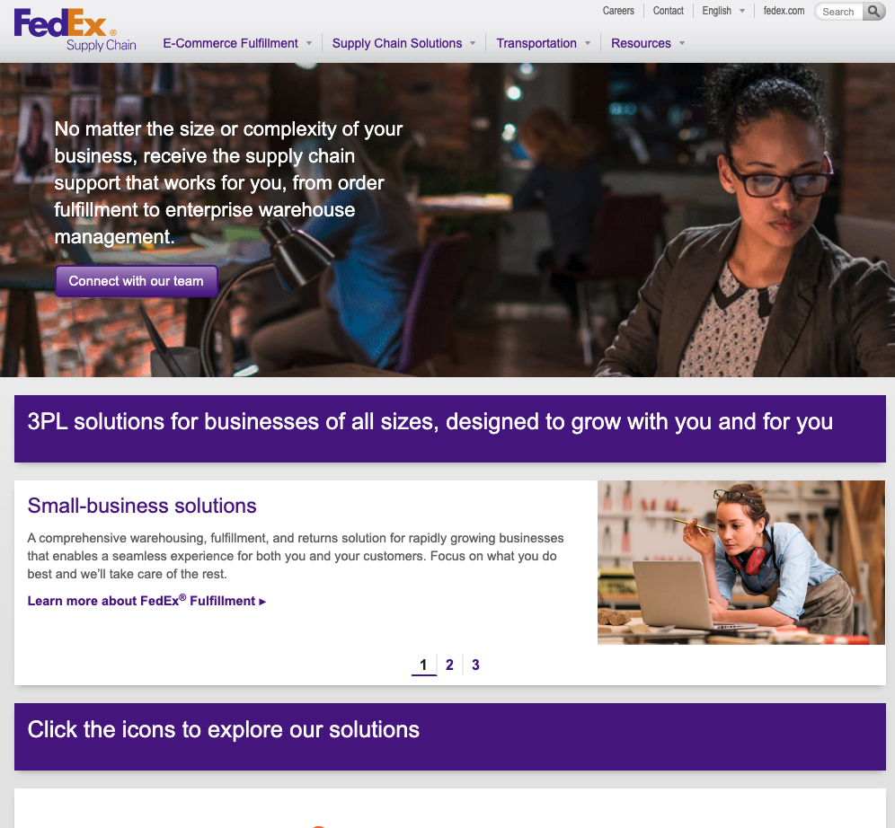 FedEx fulfillment services