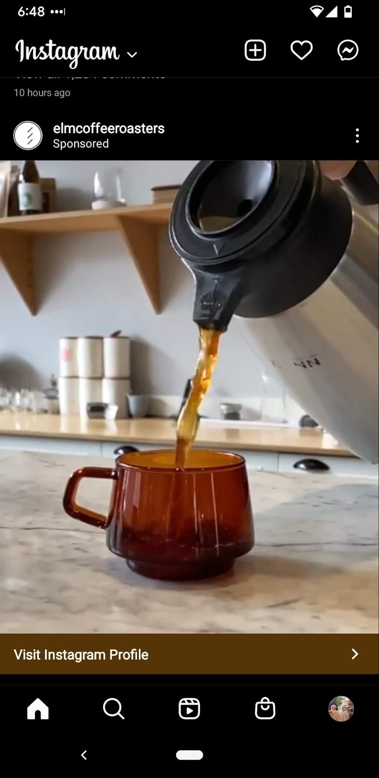 elm coffee roasters instagram video ad