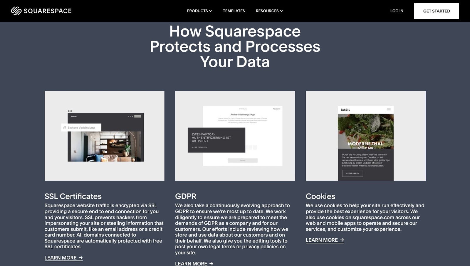 squarespace security data customers