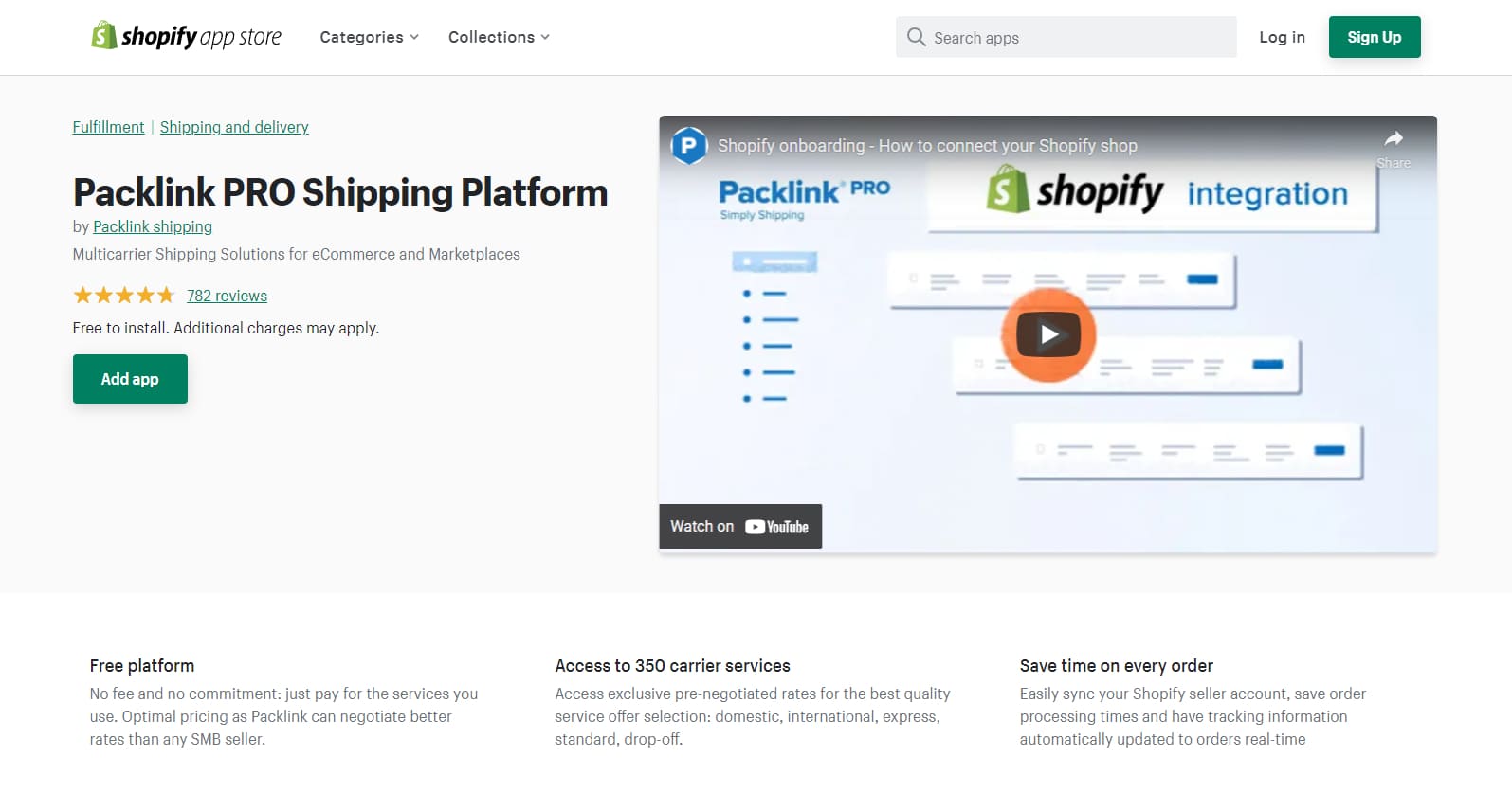 shopify shipping app packlink pro shipping