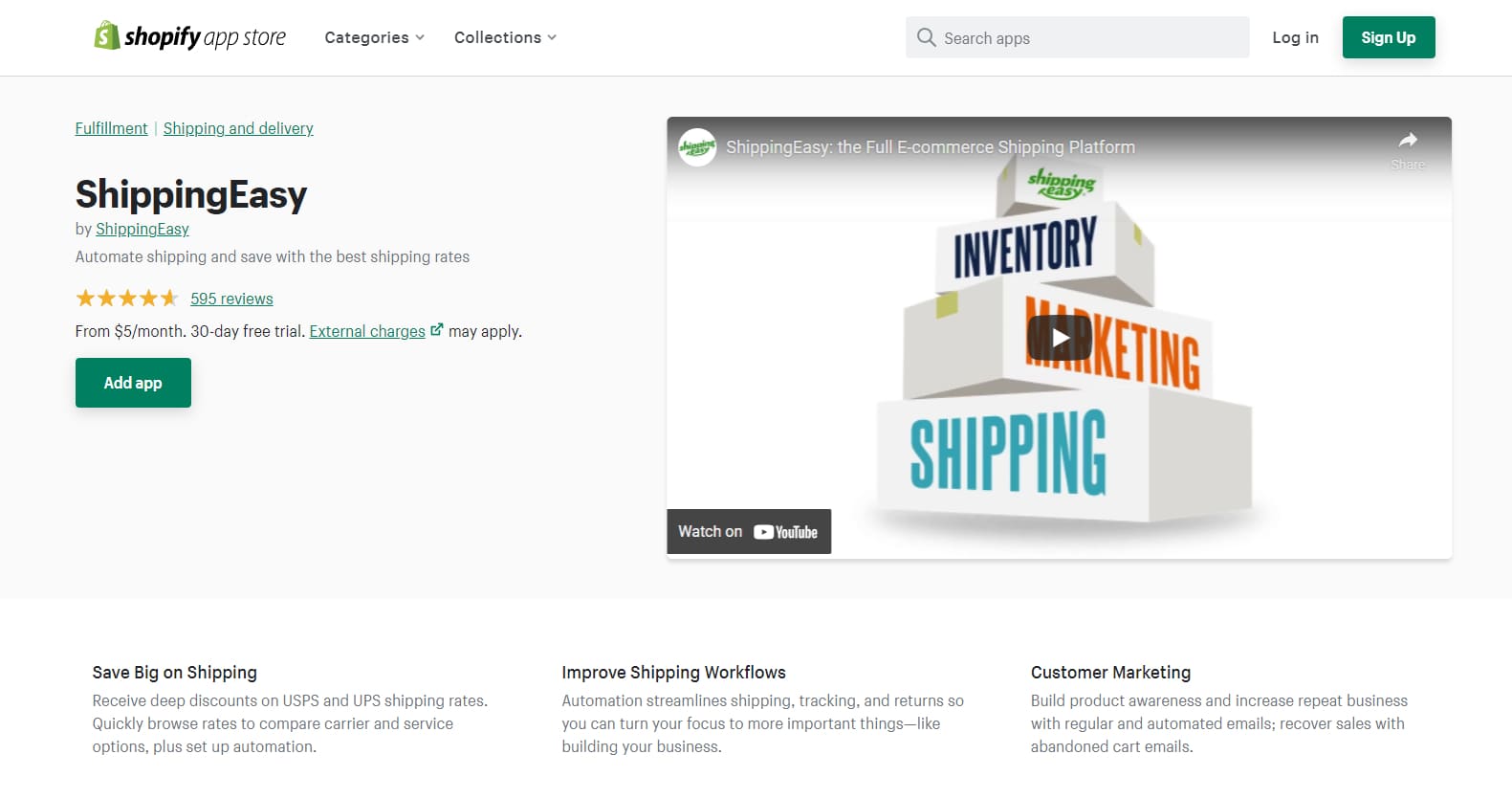 shopify shipping app shippingeasy