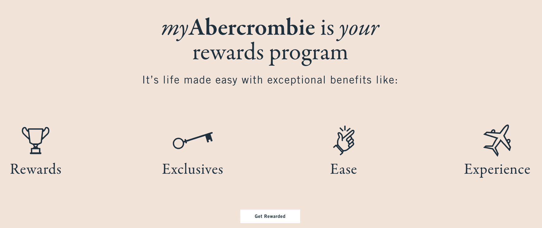 My Abercrimbie Rewards program