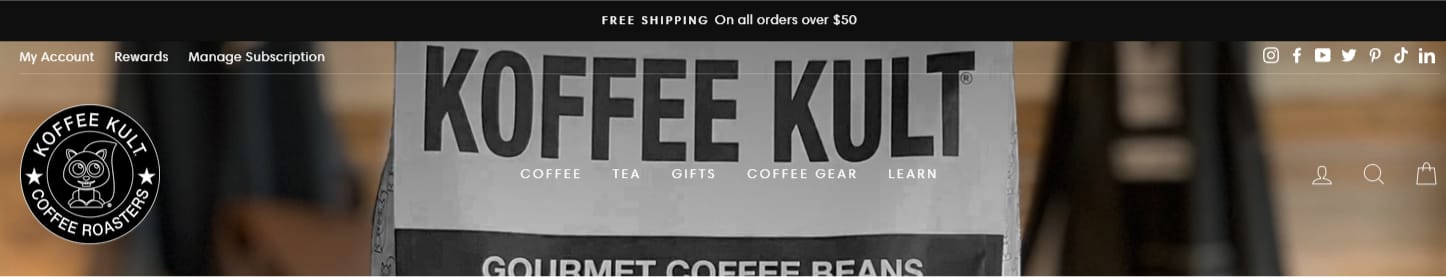 koffee kult free shipping minimum order value