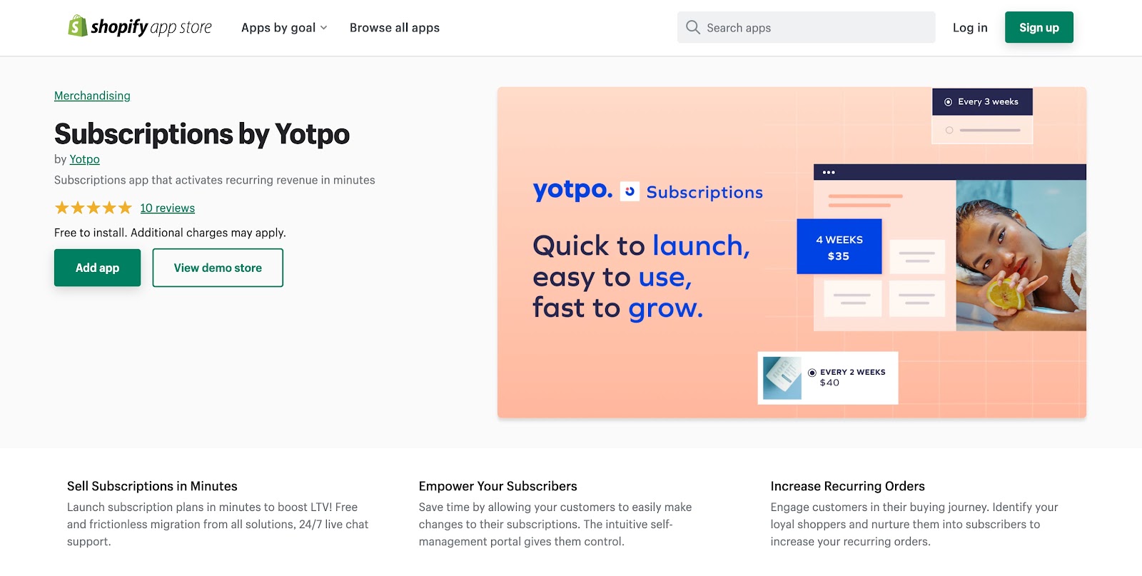 yotpo subscriptions shopify subscription apps