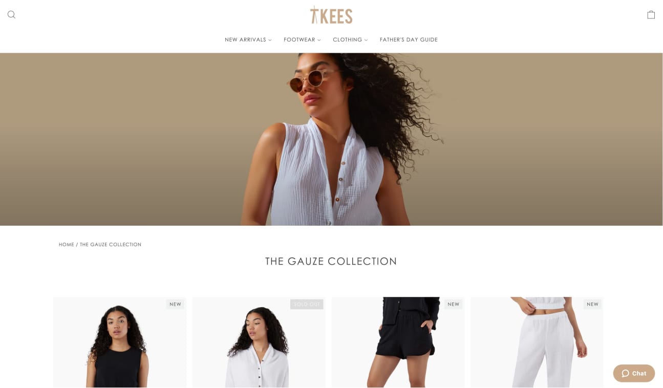 tkees collection page banner image size