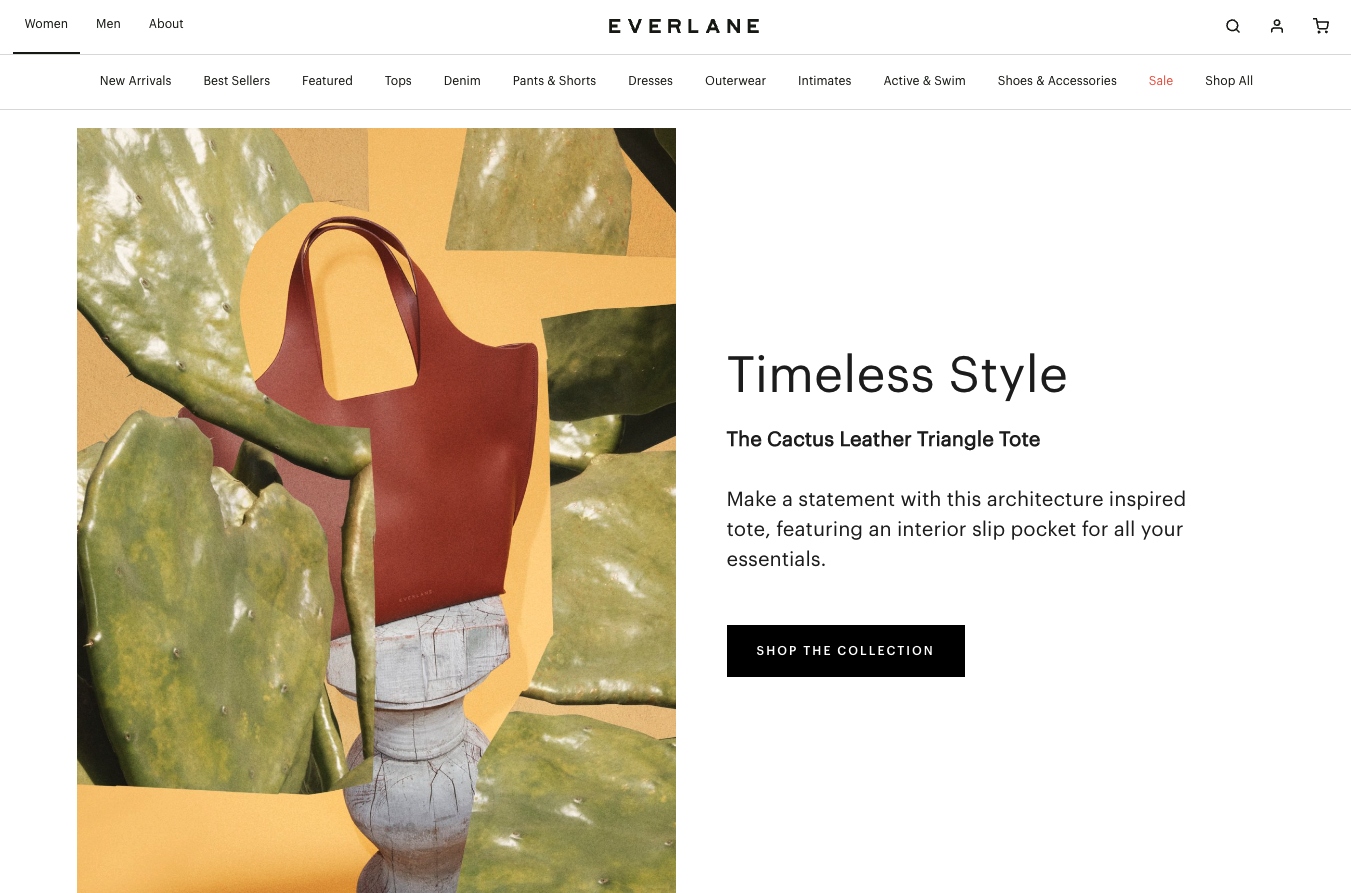 Everlane rich product visuals