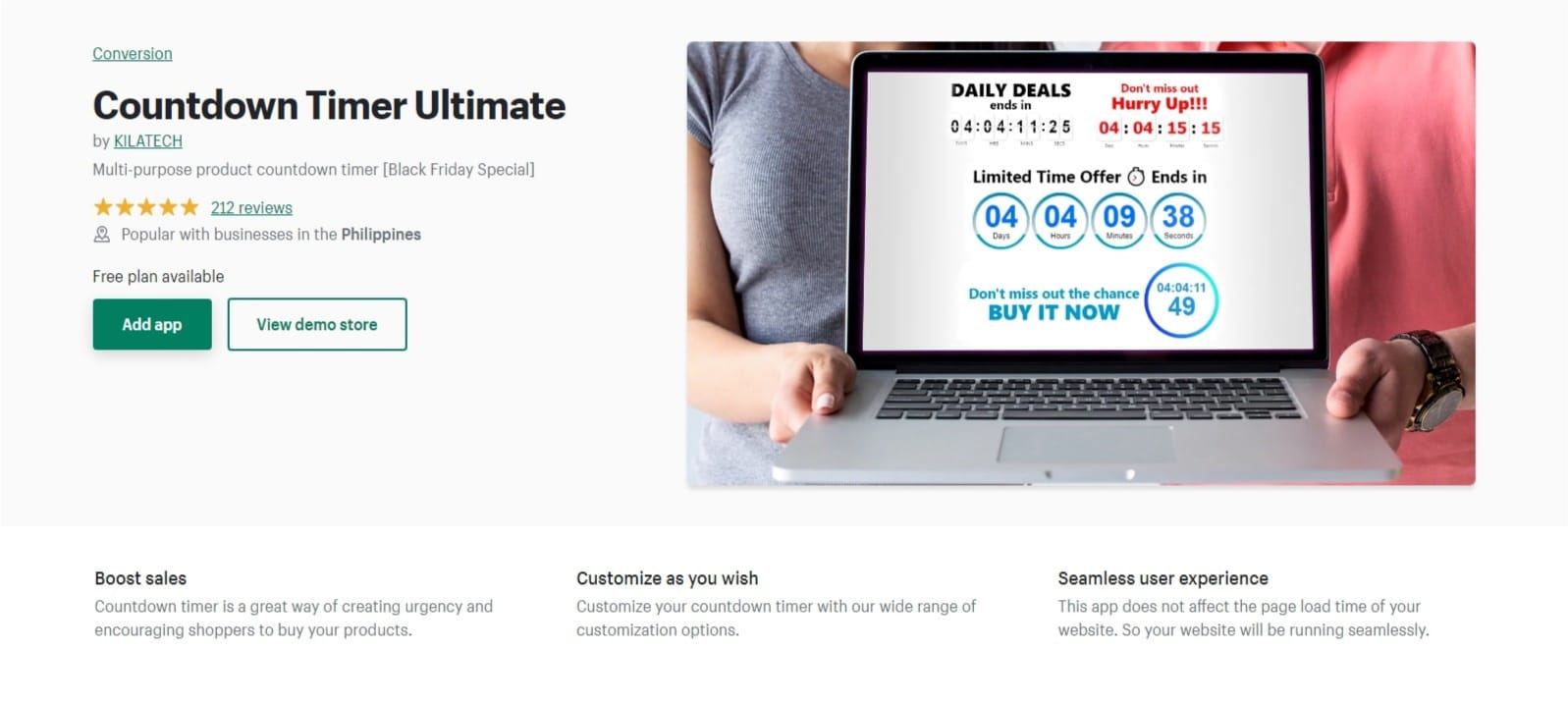 countdown timer ultimate shopify countdown timer app