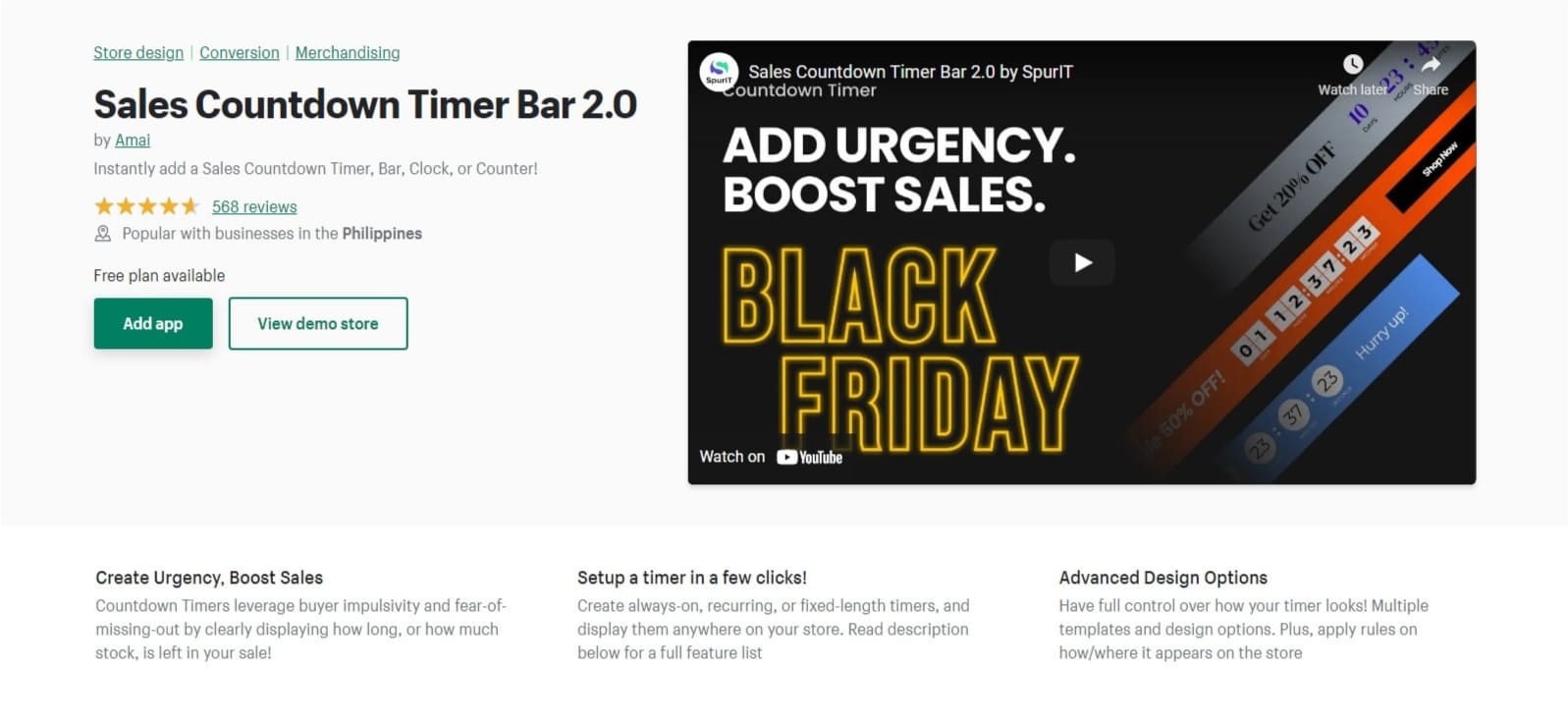 POWR: Countdown Timer Bar - POWR: Countdown Timer Banner App