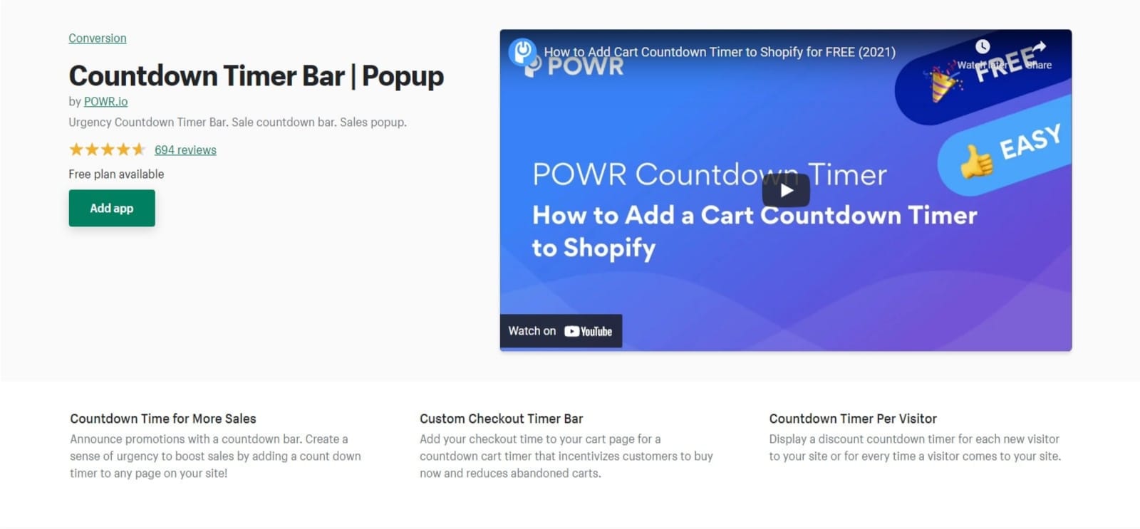 POWR Pop Ups: Sales Popup - POWR Popup: Flash Sales, Email Pop Up