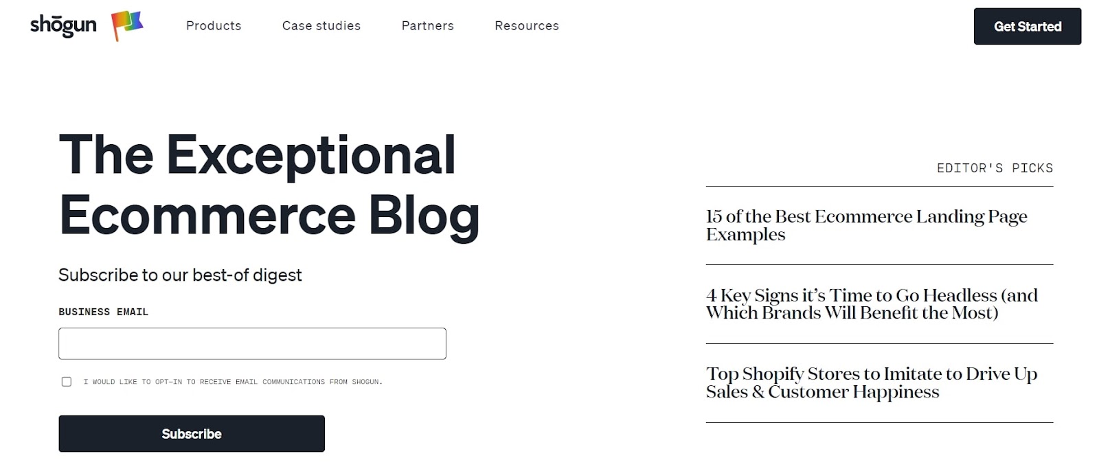 shogun exceptional ecommerce blog store design marketing tips