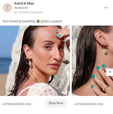 astrid and miyu instagram ad examples
