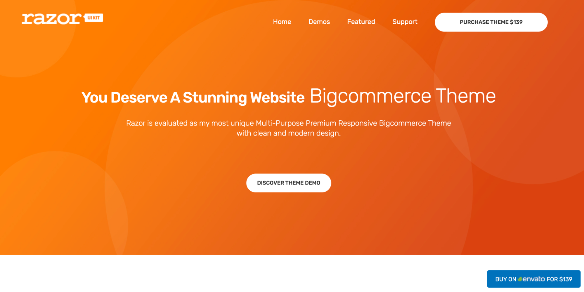 BigCommerce theme Razor bigcommerce themes