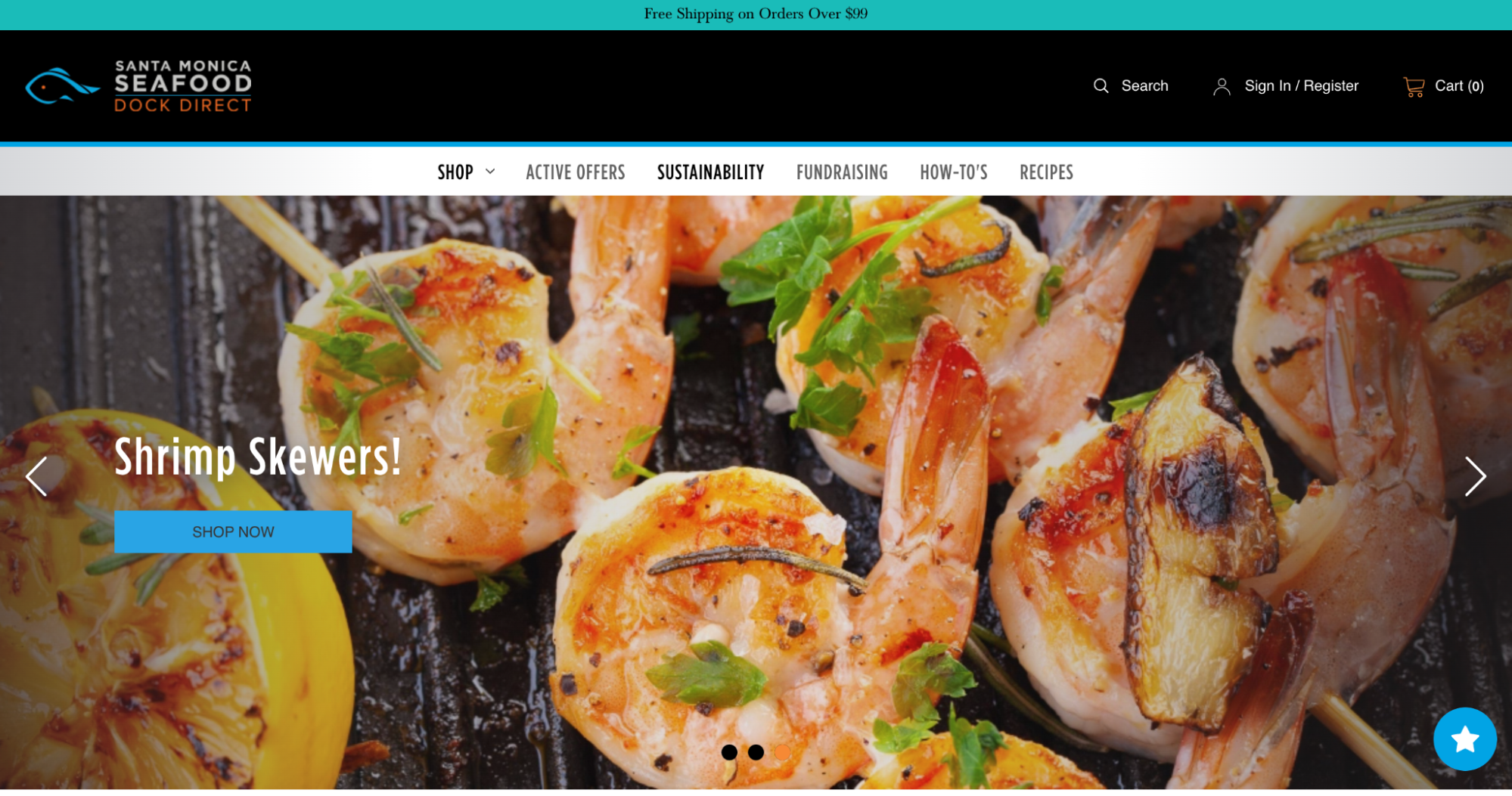 Santa Monica Seafood BigCommerce site design bigcommerce site designs