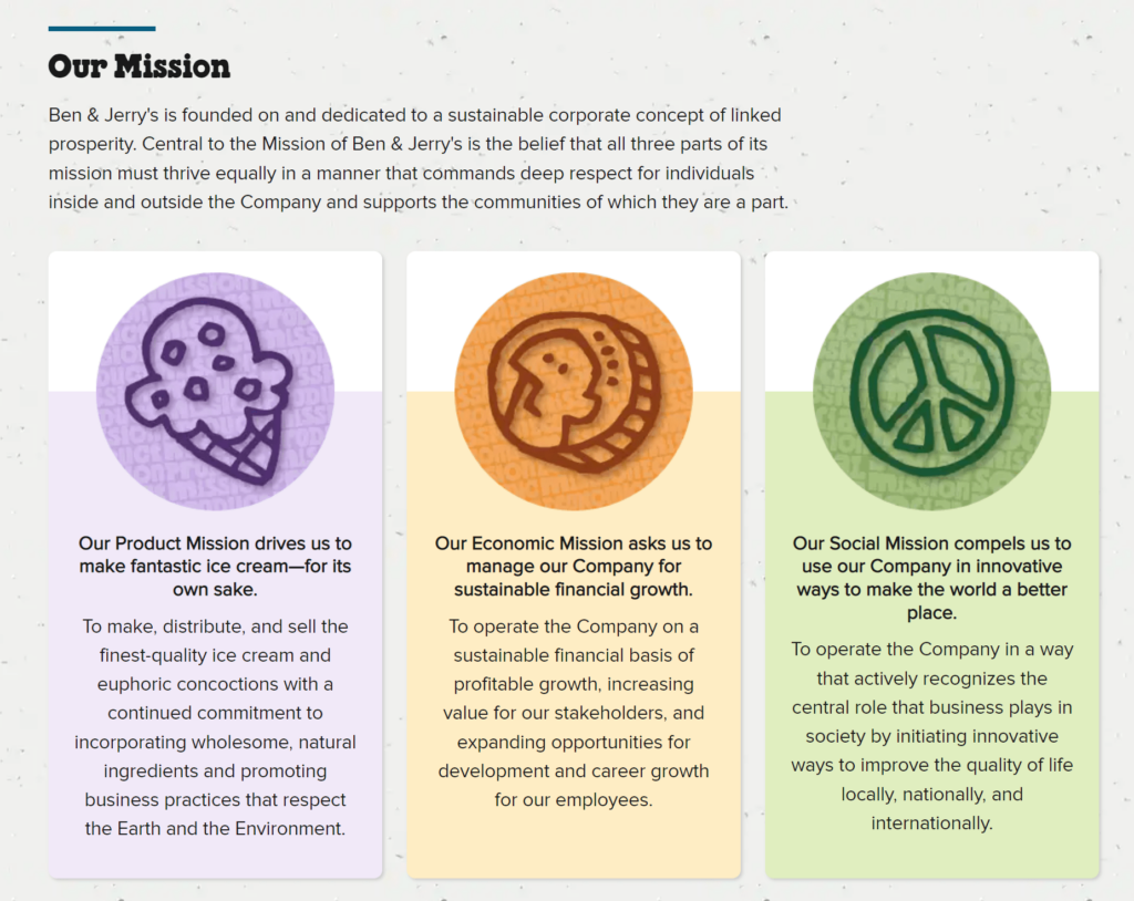 ben and jerrys Mission Statement Examples mission statement examples