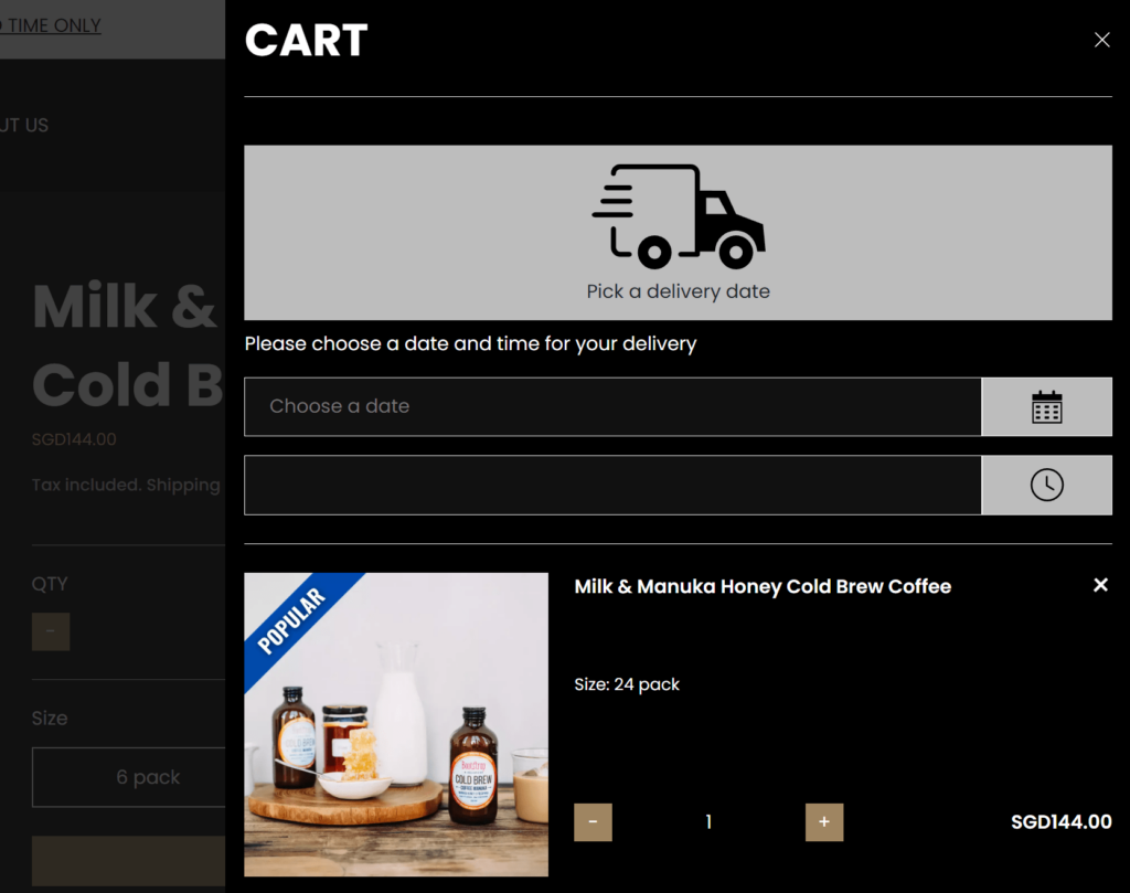 bootstrap beverages cart ecommerce returns