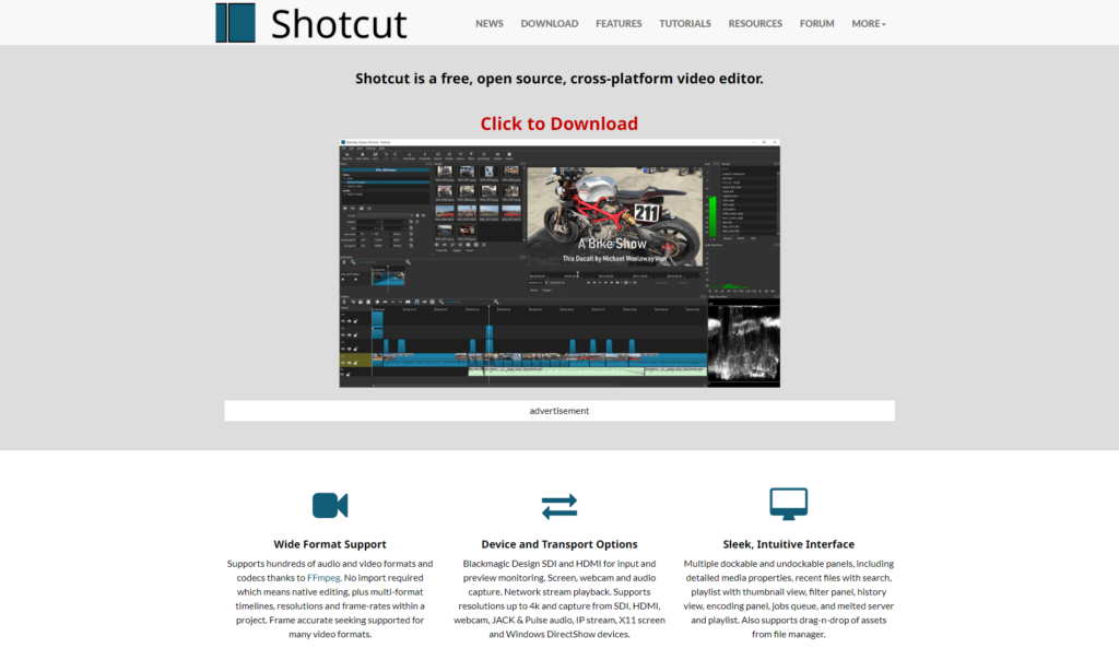 shotcut video editing apps