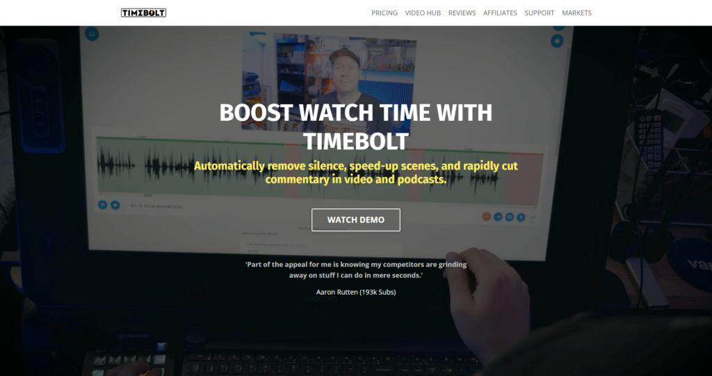 timebolt video editing apps