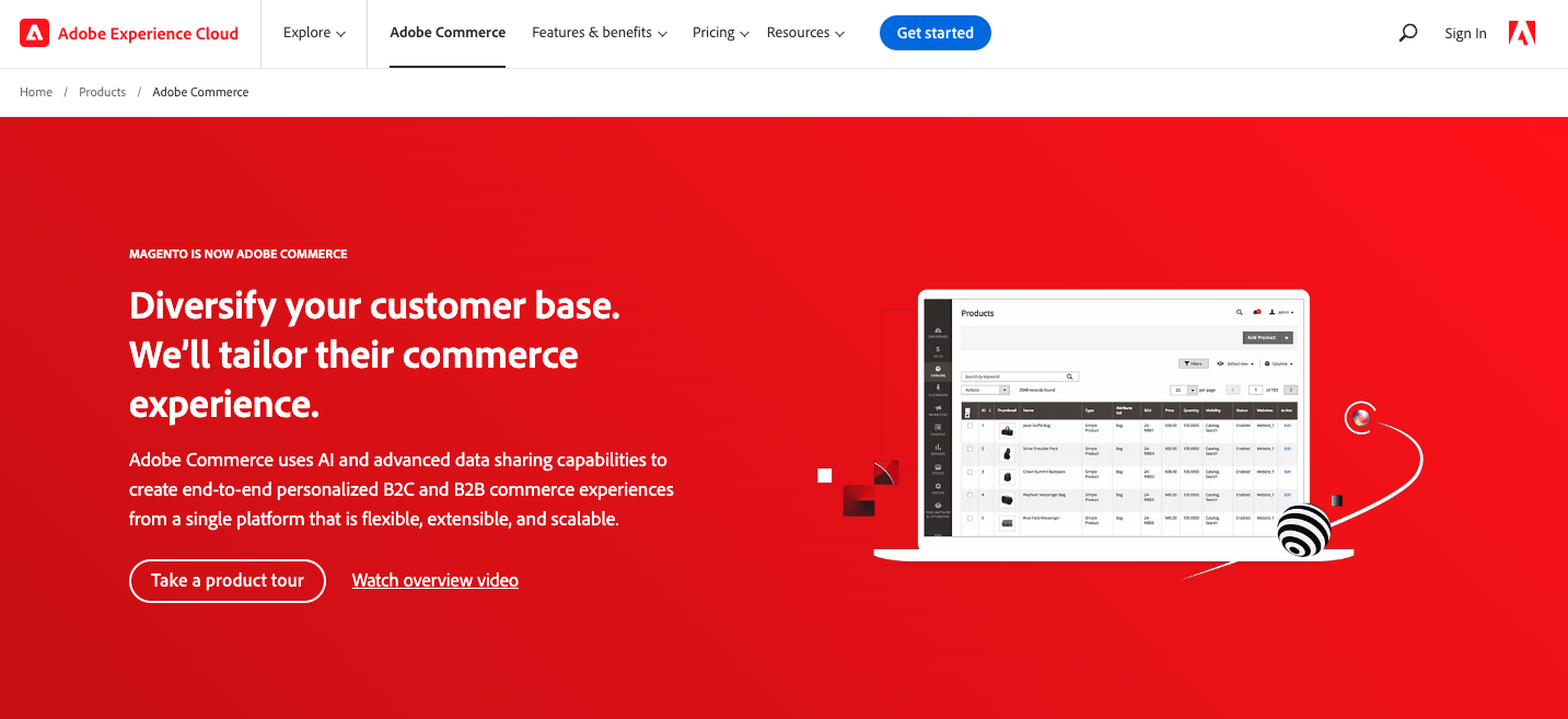Adobe Commerce enterprise ecommerce platform enterprise ecommerce platforms