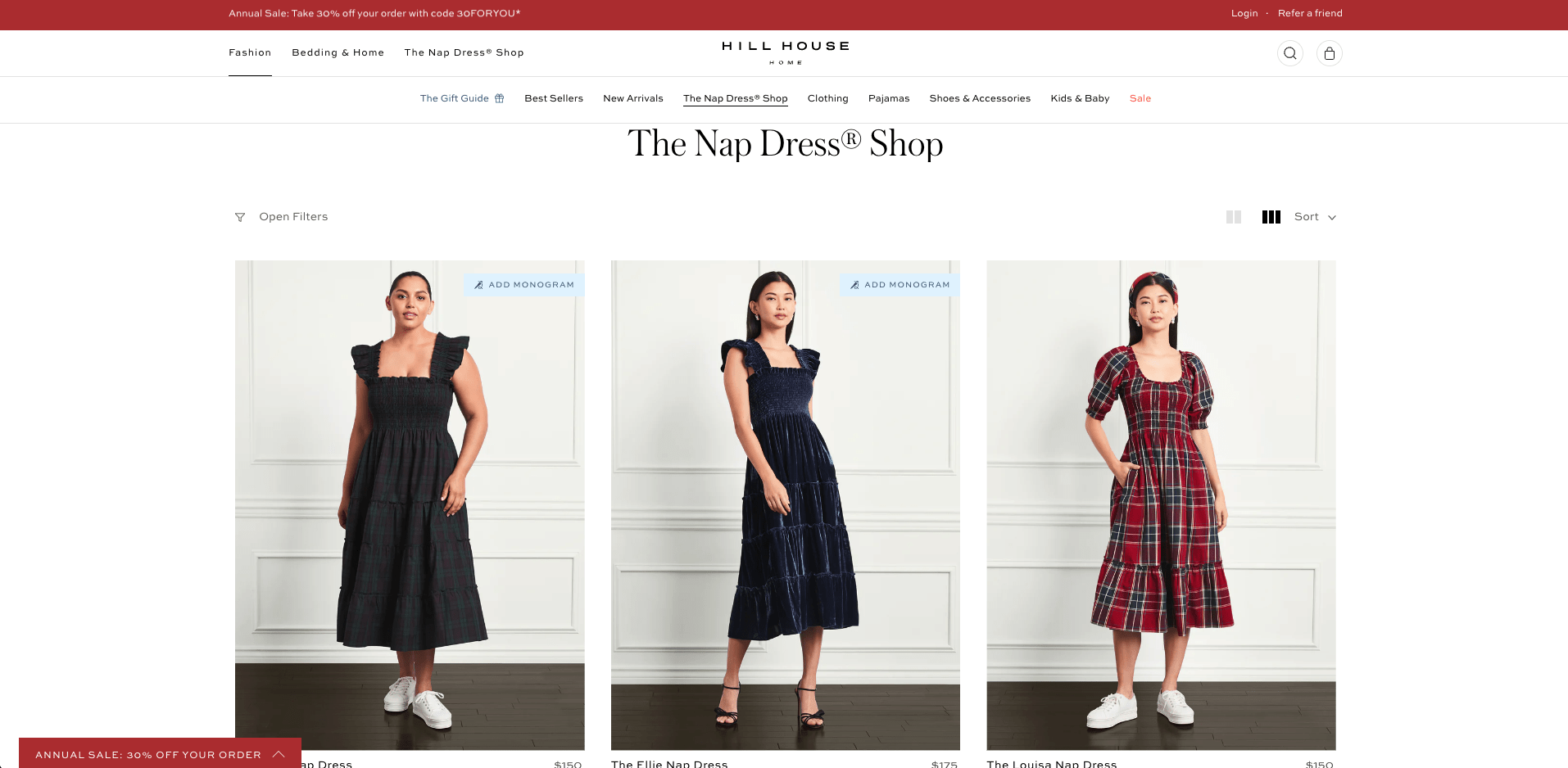 Hill House Nap Dress Shop holiday gift guide